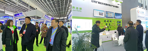 河北省水利廳副巡視員、河北省水利學會理事長馮謙誠一行蒞臨展位參觀指導